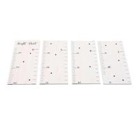 Hemobllo Wooden Growth Chart Height Ruler for Wall Height Measurement Ruler with Tape Measure and Sponge Adhesive ’s Room Decor