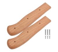 Hemobllo Wooden Knife Handle Replacement Knife Handle Khaki Wood Easy Replacement Professional DIY Making Kitchen