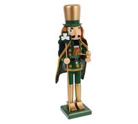 Hemobllo Wooden Nutcracker Christmas Decor for Tabletop and Cabinet Classic Holiday Ornament with Simple Color Reusable Wood Nutcracker Craft Festive Decoration for Home and Gifts