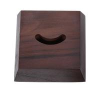 Hemobllo Wooden Shoe Horn Stand with Square Walnut Base, Smooth Burrfree Surface, Sturdy Wood Material Holder for Shoe Horns, for Hallway or Closet Use to Prevent Marks and Keep Organised