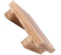 Hemobllo Wooden Step Stool Ergonomic Footrest with Non-Slip Feet, for Office and Home Use by Adults and Boys and