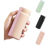 Hemoravoma 200ml Mini Water Bottle for Handbag, Stainless Steel Double Wall Vacuum Insulated Flask, Leakproof Small Drinks Bottle for Travel, Coffee, Milk, Hot & Cold Beverages (Pink)