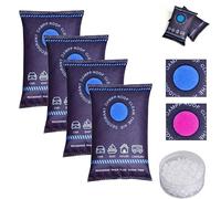 Hemoravoma 4PCS Reusable Dehumidifier Bags, Car Moisture Absorber for Windows Interior, Portable Condensation Prevention for Wardrobe, Closet, Basement, RV, Camper Storage
