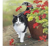 Hemoravoma Cats in the Country 2026 Wall Calendar, 12 Month Large Format Cat Lovers Calendar Monthly Planner with UK Holidays Decorative Gift for Cat Owners