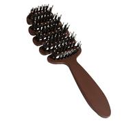 Hemoravoma Cithway Volume+ Bristle Hair Brush, Slick Back Hair Brush Blow Dry Brush for Smooth, Sleek Big Hair Ionic Technology for Frizz Control Shine, Scalp Massage For Wet & Dry Hair (Brown)