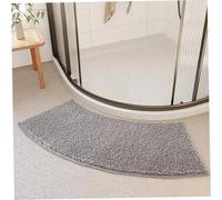 Hemore Curved Bath Mat 16x39inch Fast Absorbent Bath Rugs Non-slip Soft Shower Rug with Fine Edging Machine Washable Dense Bathroom Mat Bathroom Accessories, Bathroom Mat, Bath Mat