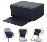 Hemore Multi-Functional Salon Booster Seat, Black, PU Leather, 15.3x11.8x7inch, Kids & Adults, Salon, Restaurant, Boat, Height Booster