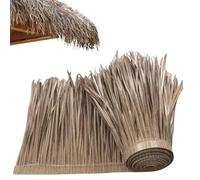 Hemore Thatch Roofing for Tiki Bar, 0.5x1m Artificial Mexican Palm Thatch Rolls, Waterproof Bendable Straw Roof Thatchs for Garden Patio Umbrella Fence Decorations