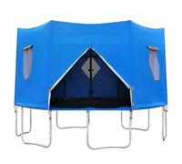 Hemore Trampoline Winter Cover, Waterproof Oxford Cloth Tent with Window & Skylight, Fits 8ft Round 6 Straight Pole Trampoline, Blue