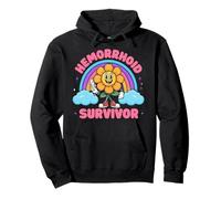 Hemorrhoid Survivor Funny Sarcastic Y2K Meme Shirt Pullover Hoodie