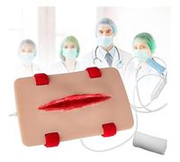 Hemostasis Suture Practice, Trauma Simulation Wound Practice Model, Simulated Wound kit, Silicone Material, Provide Realistic First aid Practice, for Classroom Training