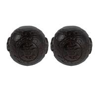 HEMOTON 1 Pair Agarwood Baoding Balls Hand Exercise Massage Balls for Grip Strength Training and Finger Rehabilitation, Traditional Chinese Fitness Hand Therapy Spheres for Stress Relief