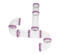 HEMOTON 1 Set DIY Hamster Cage Tunnel Connectors External Tubes for Hamsters Guinea Pigs Pets Convenient Detachable Design for Easy Cleaning Playful Exploration
