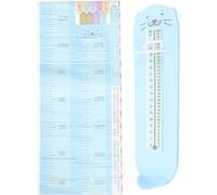 HEMOTON 1 Set Height Tape Measurer Height Growth Chart Feet Ruler Sizer Foot Measuring Ruler Scale Shoe Measuring Device Children Foot Gauge Three-Dimensional Wall Sticker Plastic Toddler