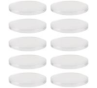 HEMOTON 10 Pcs Eyelash Extension Silicone Pallet Pads Round Long-Lasting Glue for Makeup Room and Professionals