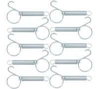 HEMOTON 10 Pcs Stainless Steel Parrot Cage Door Hook Lightweight and Easy to Use Spring Hook for Pet Bird Feeder and Quail Cage Accessories