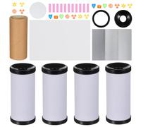 HEMOTON 10 Sets DIY Kaleidoscope Making Craft Kit for Kids, Party Favors,Kaleidoscope Toy Educational Science Developmental Toy, 8x3cm