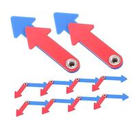 HEMOTON 10 Sets Rotatable Plastic Clock Hands Educational Telling Clock Needles for Teaching Tool Learning Props
