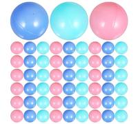 HEMOTON 100pcs Ball Pit Balls Multicoloured Soft Plastic Mini Play s for Pit Funny Ocean Pool s Crush Proof Stress 5.5cm