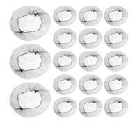 HEMOTON 100pcs Black Invisible Elastic Mesh Hair Nets for Cooking and Serving, Breathable Lightweight Nylon Hair Bun Nets Suitable for Nurses and Skaters