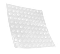 HEMOTON 100Pcs Clear Self-Adhesive Dampening Bumper Pads for Cabinets Furniture Protection Tactile Anti-Collision Silicone Dots for Visually Impaired Accessibility Transparent Non-Slip