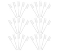 HEMOTON 100pcs Institutional Jail Toothbrushes with Soft Bristles Short Thumbprint Handle Non-Slip Ergonomic Grip Head for Thorough Oral Cleaning in Correctional Facilities and Emergency