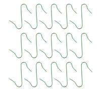 HEMOTON 100pcs Metal Hanging Hooks, Punch-Free Christmas Ornament Hangers | -door Design Adds Extra Hanging Space, Suitable for Kitchen Tools, Bathroom Organisation and Tree Decorating