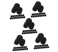HEMOTON 100pcs Practical Lapel Microphone Windscreen Windproof Cover Sponge for Headset Mic