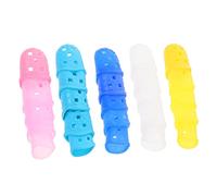 HEMOTON 100pcs Silicone Guitar Finger Covers Fingertip Protectors for Tips Guards Comfortable for Long Practice Banjo Mandolin Ukulele Finger Protection Easy to Apply