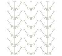 HEMOTON 100pcs Tile Levelers Replacement Steel Pins for Ceramic Tile Leveling System Clips Impact-resistant and Easy to Use for DIY Operation and Floor Setting