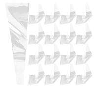 HEMOTON 100pcs Transparent Bouquet Wrapping Sleeves Practical Single Flower Bags for Florists Convenient Floral Packaging for Valentine S Day Mother's Day Anniversary and Party Use