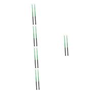 HEMOTON 10pcs Aluminum Alloy Drum Mallets Felt Ergonomic Percussion Sticks for Drumming Practice and Performance Accessory for Bass Drums and Marching Instruments Green