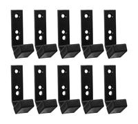 HEMOTON 10pcs Barbell Storage Rack Hooks for Squat Black Plastic J-hooks | Quick Assembly, Wall-mountable Design, Organised Storage for Bars and Ropes in Gym or Studio Settings