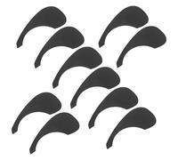 HEMOTON 10pcs Black Waterdrop Shaped Acoustic Guitar Pick Guards 40/41 Inch Self-adhesive Protective Plates for Acoustic and Electric Guitars Scratch Resistance