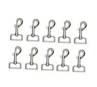 HEMOTON 10pcs Bolt Snap Clip Pet Swivel Eye Hook for Pet Leash Clasp Key Chain Clip for Dog Harness
