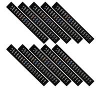 HEMOTON 10pcs Brewing Sticker Strips for Fermentation and Homebrew Temperature Monitoring, Accurate Pet Material Adhesive Strips for Sourdough Containers and Bread Fermentation,