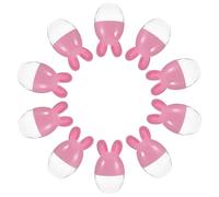 HEMOTON 10pcs Bunny Shaped Box with Spacious Storage and Easy to Use Design, Pink Easter Theme Container for Classroom Celebrations and Party Favour Packaging