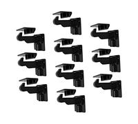 HEMOTON 10pcs Child Safety Cabinet Locks and Drawer Locks Baby Proofing Invisible Multi-Function Safety Latches for Boys and Girls, Black, No Drilling, Adhesive Installation for Home Use