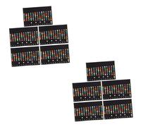 HEMOTON 10pcs Guitar Trainer Map Fretboard Notes and Scale Stickers for Beginner Strings for Learning Guitar Neck Fretboard Note Placement