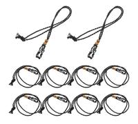 HEMOTON 10pcs Hand-Woven Crystal Stone Holder Necklace Cord Adjustable Quartz Pendant Cage for DIY Jewelry Making, Natural Stone Net Pendant Suitable for Necklace Craft
