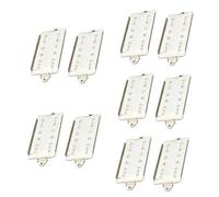 HEMOTON 10pcs Metal Guitar Pickup Base Plate for Secure Bridge and Neck Mounting and Practical Design for Electric Guitars Safe for Long-term Use