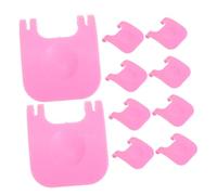 HEMOTON 10Pcs Pet Cage Clips Durable Reinforcement Buckle for Rabbit Guinea Pig Hamster Playpens Lock for Chicken Coop Pet Cages Elegant Pink Design