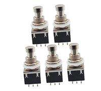 HEMOTON 10pcs Pin Stomp Box Metal Guitar Effects Pedal Foot Switch for Electric Guitar Accessories for Live Performances