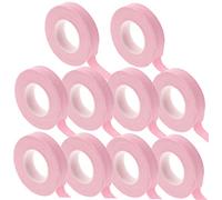 HEMOTON 10pcs Pink 5m Cotton Guzheng Guitar Finger Adhesive Tape Breathable Finger Nail Protector for Performance and Protection