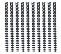 HEMOTON 10pcs Plastic Notebook Binding Spines Coils with Well Polished Surface and Simple Generous Appearance, Hand-operated Spiral Notebook Coils for Office and School Use Random Color