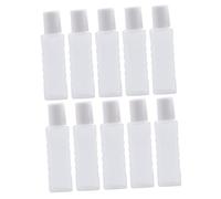 HEMOTON 10pcs Plastic Travel Bottles Small Refillable Household Containers Mini Bottles for Toiletries and Liquids Lightweight Portable for Work School and Trips