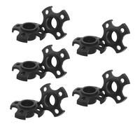 HEMOTON 10pcs Ski Pole Basket Replacement, 0.55 Inch Hole, Black | Tpr Mud and Snow Protection, Anti Sink Support for Hikers, Walking Stick Tips, Outdoor Use