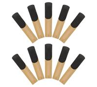 HEMOTON 10pcs Tenor Sax Reeds for Beginners and Saxophonists Strength Precision-cut Musical Instrument Accessories for Tenor Saxophone