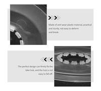 HEMOTON 10pcs Transparent Bicycle Flywheel Spoke Protector Reinforced Plastic Chainwheel Guard Sprocket Cover for Mountain and Road Bikes Replacement Part