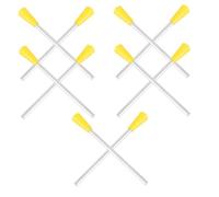 HEMOTON 10pcs Triangle Iron Mallets Plastic Percussion Toys Musical Instrument Accessories for Boys and Girls Music Class
